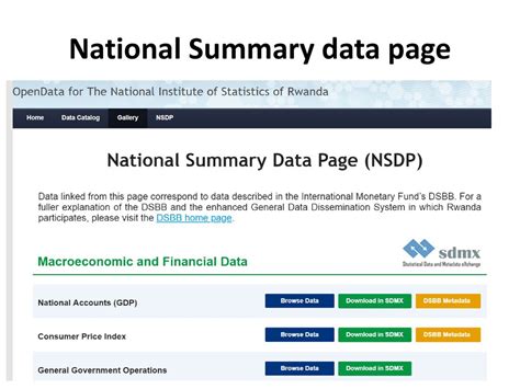 National Summary Data Page .